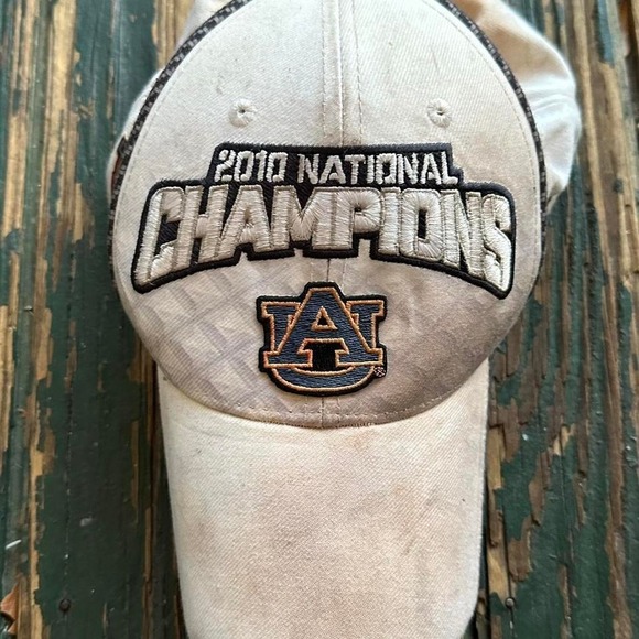 Other - Nike Auburn Tigers 2010 National Champions white and blue baseball cap
